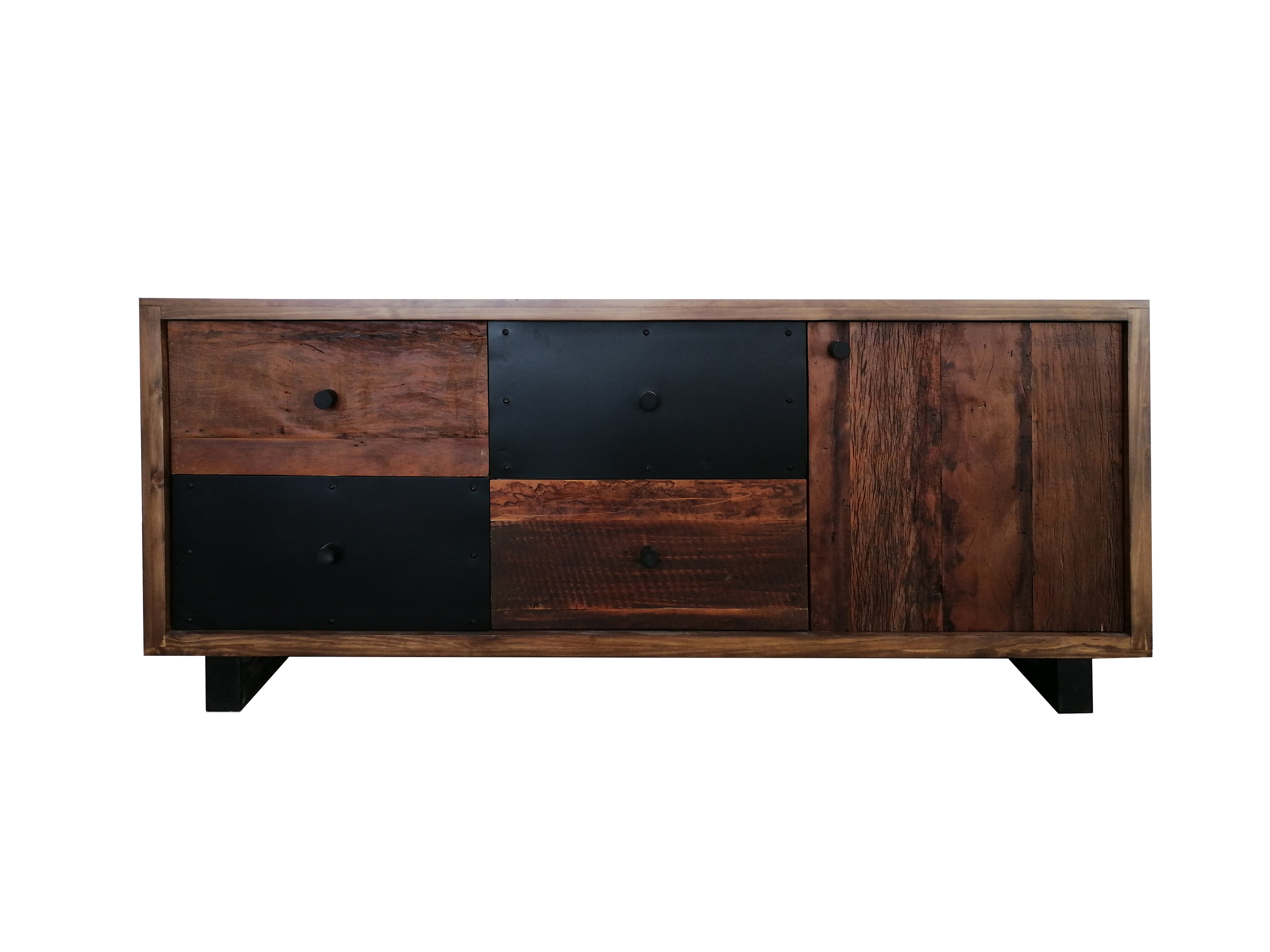 CF-603 Cómoda Bufetera 4 Cajones 1 Puerta Cafeto