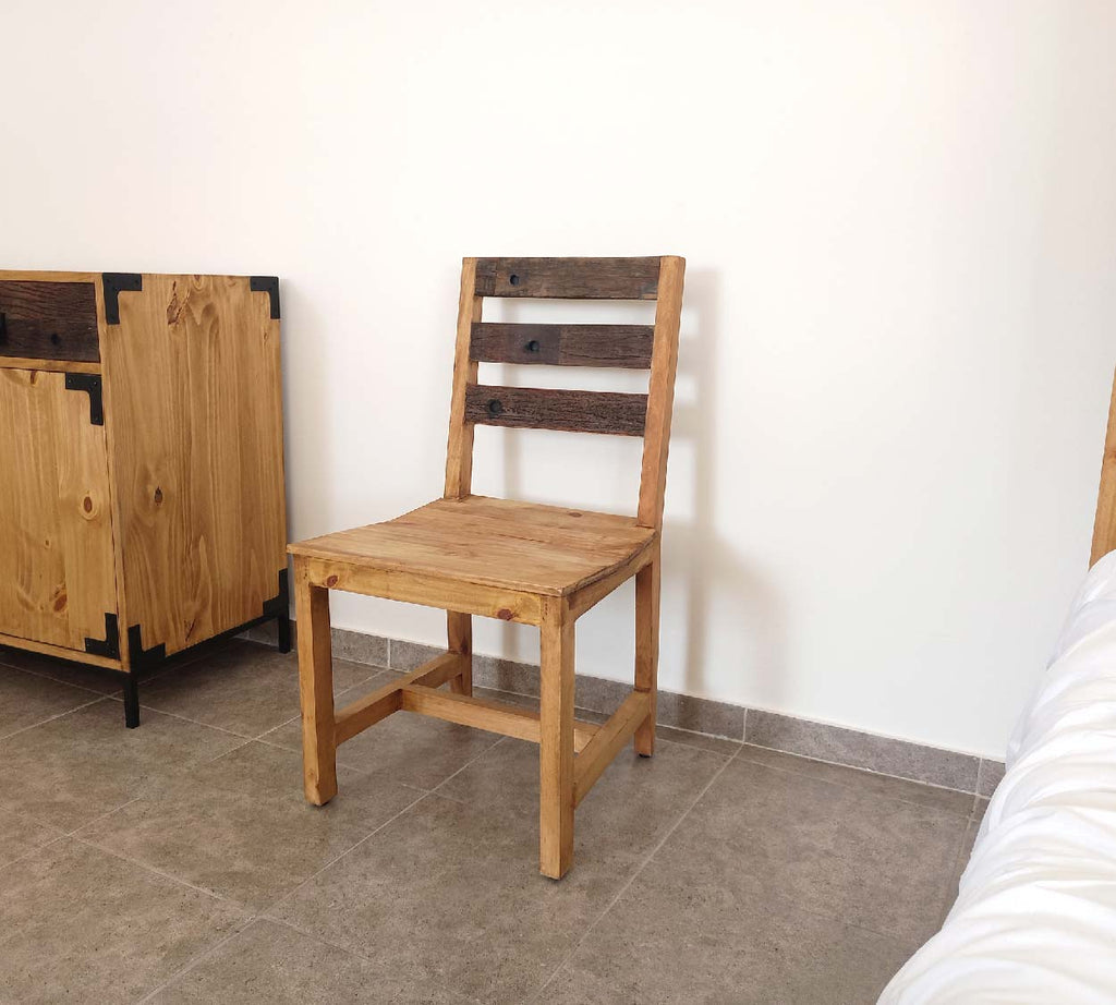 Silla Respaldo en Tiras Rústico