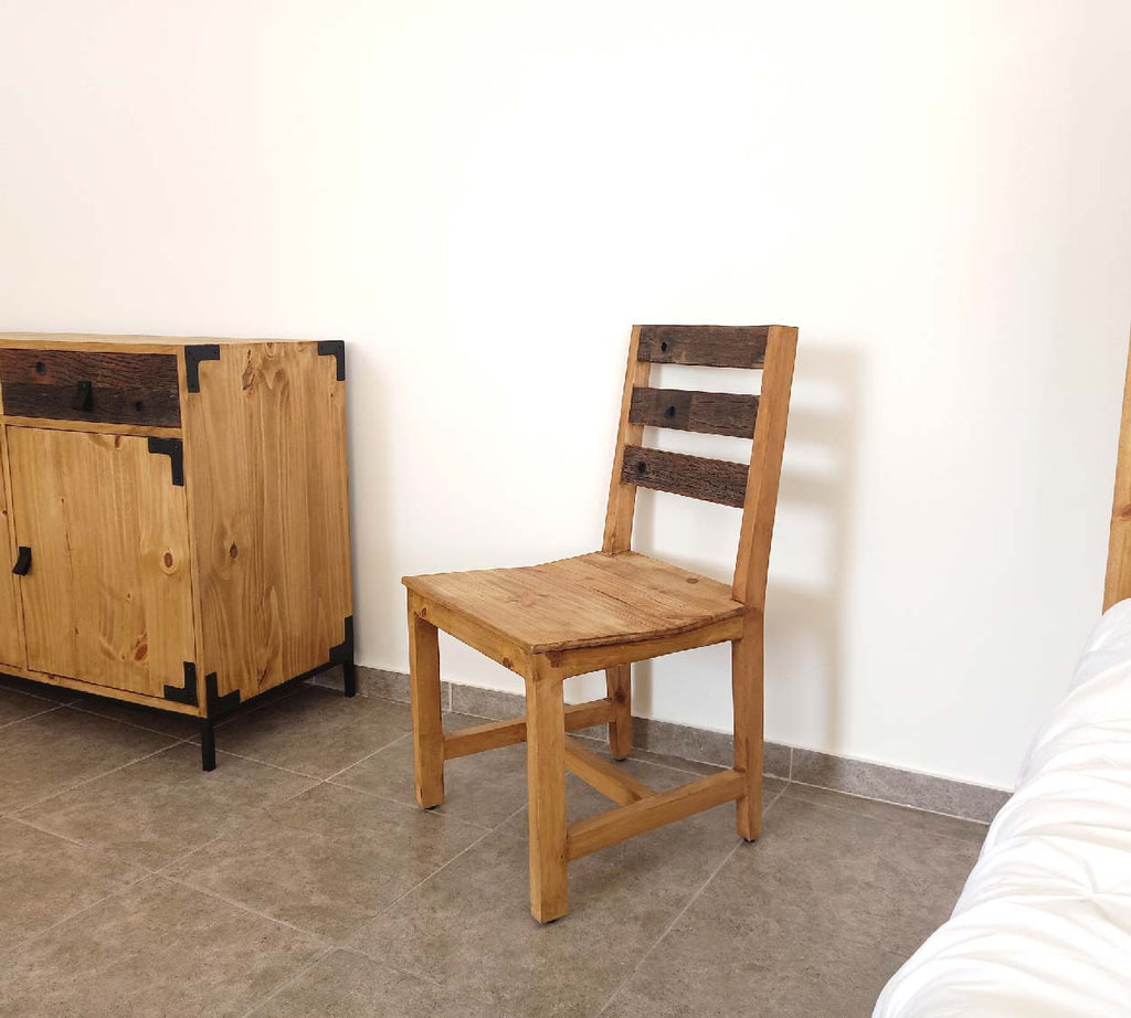 Silla Respaldo en Tiras Rústico