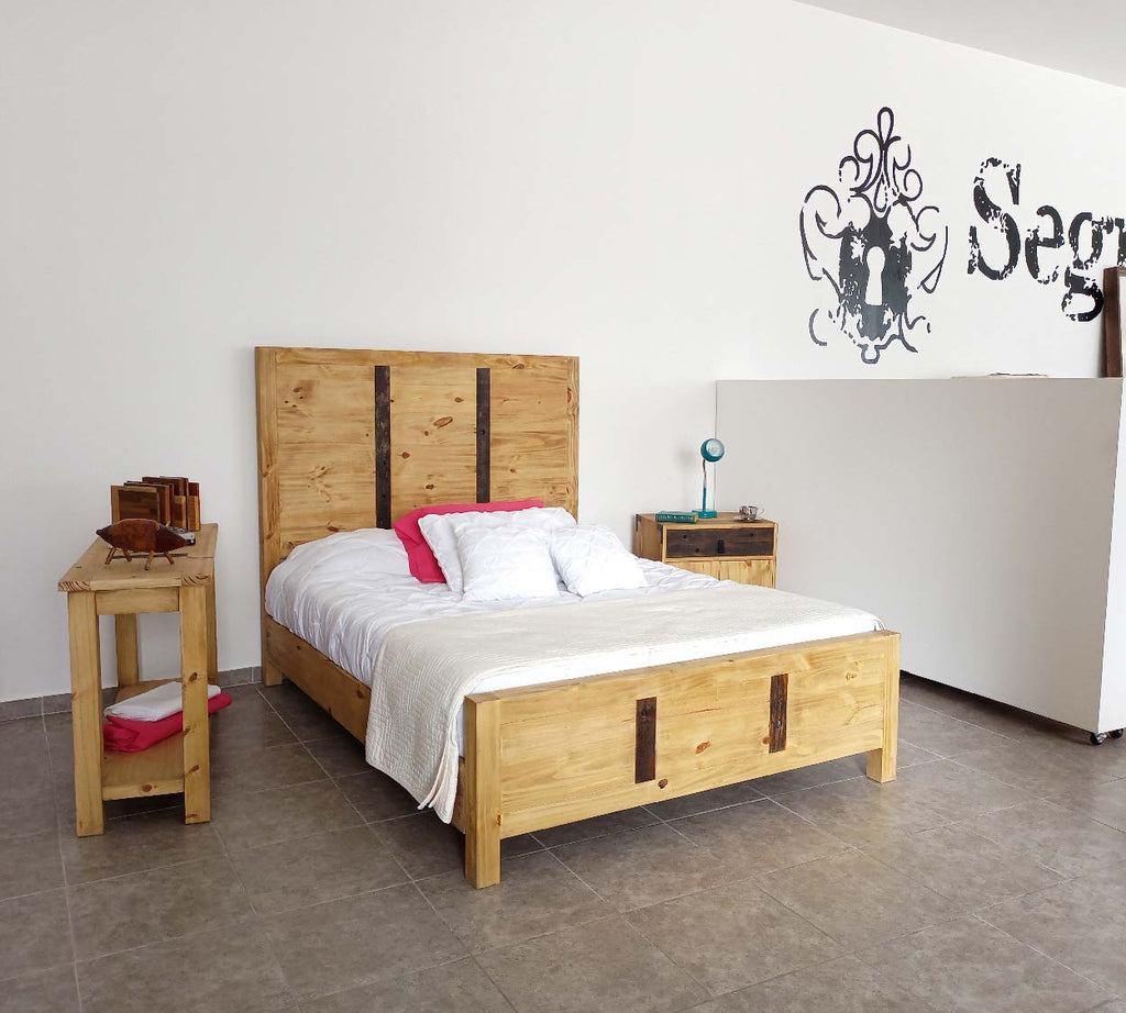 Cama Queen Size Roma Urban Rustic