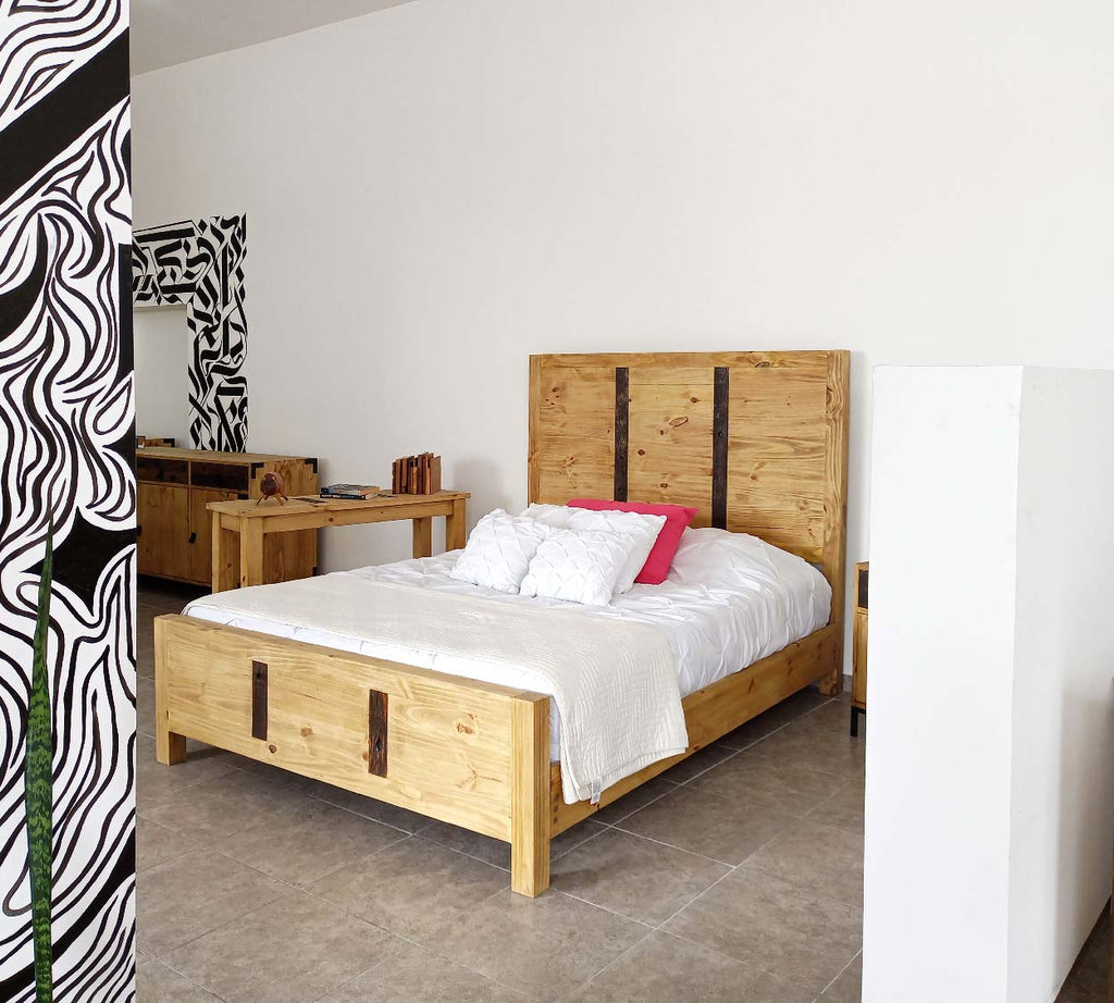 Cama Queen Size Roma Urban Rustic